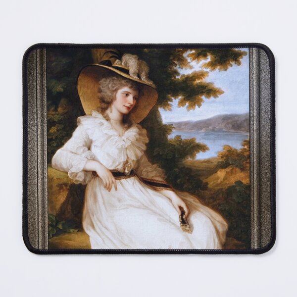 Lady Elizabeth Christiana Hervey by Angelica Kauffman Classical Xzendor7 Old Masters Reproductions Mouse Pad