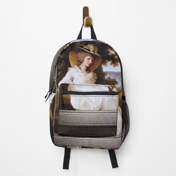 Lady Elizabeth Christiana Hervey by Angelica Kauffman Classical Xzendor7 Old Masters Reproductions Backpack