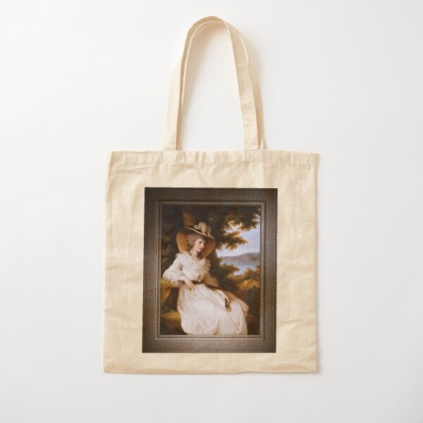 Lady Elizabeth Christiana Hervey by Angelica Kauffman Classical Xzendor7 Old Masters Reproductions Cotton Tote Bag