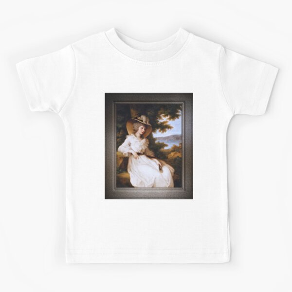 Lady Elizabeth Christiana Hervey by Angelica Kauffman Classical Xzendor7 Old Masters Reproductions Kids T-Shirt