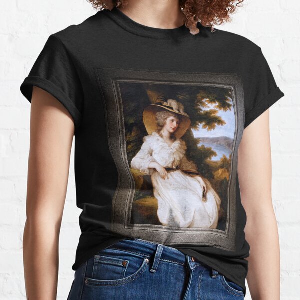 Lady Elizabeth Christiana Hervey by Angelica Kauffman Classical Xzendor7 Old Masters Reproductions Classic T-Shirt