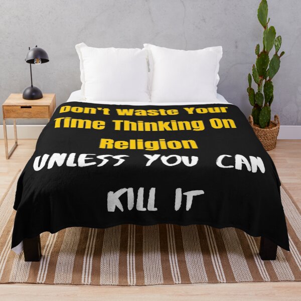Item preview, Don't Waste Your Time Thinking on Religion... designed and sold by MetalRockProg.
