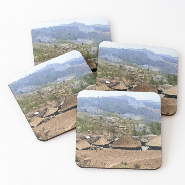 Item preview, Colorized Vintage photo of homes in Guatemala designed and sold by JerryFrank.