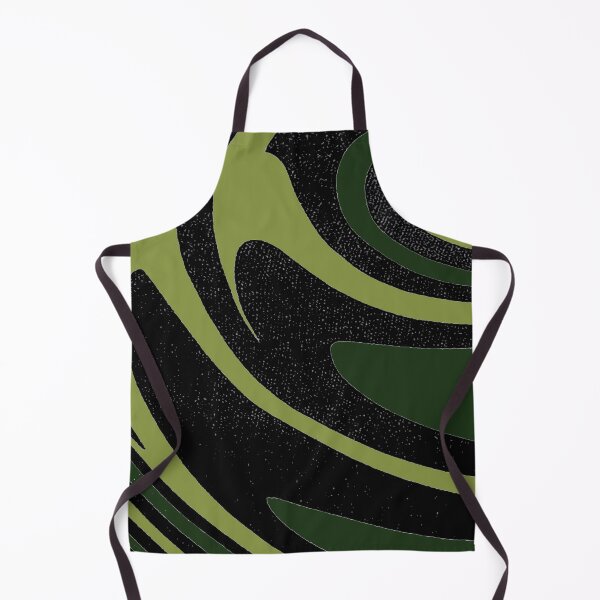 Item preview,  Midcentury modern pattern, curvey, waves,green and black abstract pattern, 1960s pattern, bad trip designed and sold by Nostrathomas66.