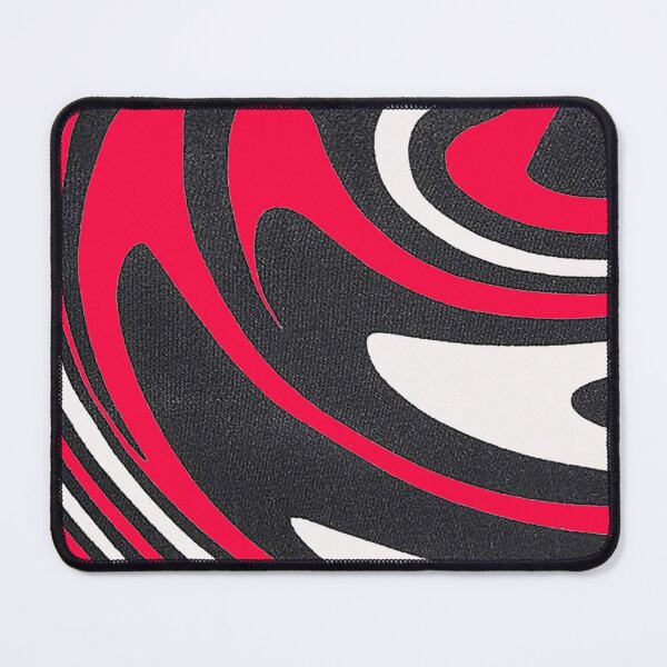 Item preview, Midcentury modern pattern, curvey, waves, red white and black abstract pattern, 1960s pattern, bad trip designed and sold by Nostrathomas66.