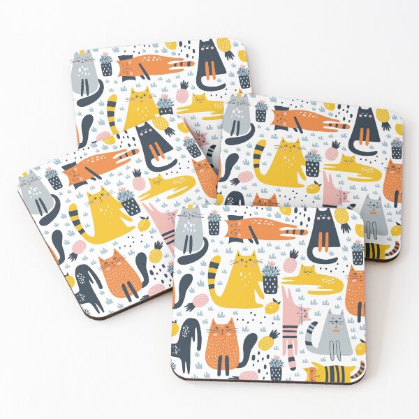 Item preview, Cute Colorful Cat Pattern for Girls and Women designed and sold by sweetbelle.