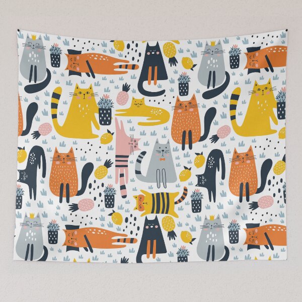 Item preview, Cute Colorful Cat Pattern for Girls and Women designed and sold by sweetbelle.