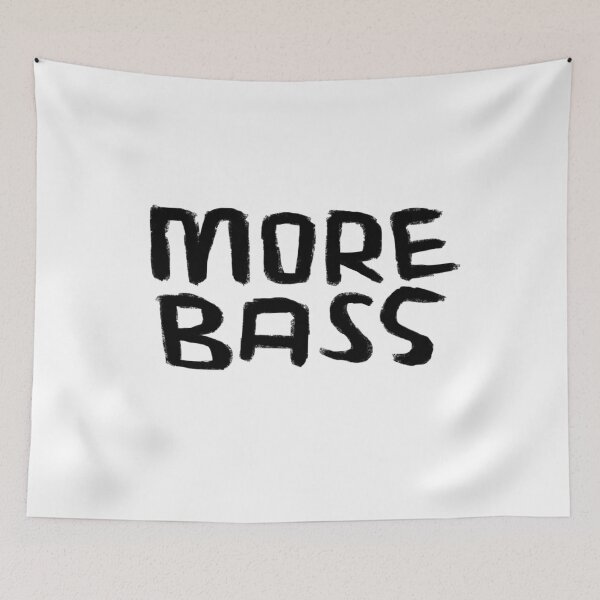 Item preview, Typography For Bass Player, Techno DJ, More Bass designed and sold by badlydrawnbabe.