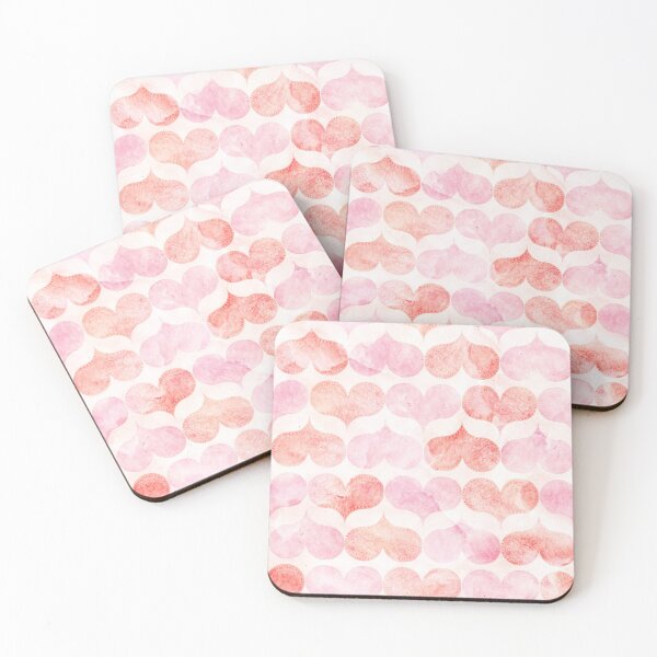 Item preview, delicate watercolor valentine hearts pattern designed and sold by rysunki-malunki.