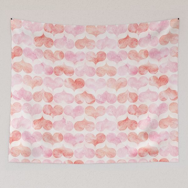 Item preview, delicate watercolor valentine hearts pattern designed and sold by rysunki-malunki.
