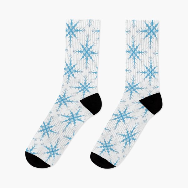 Item preview, Blue Snowflake Pattern on White Background designed and sold by Lisa Thomas.