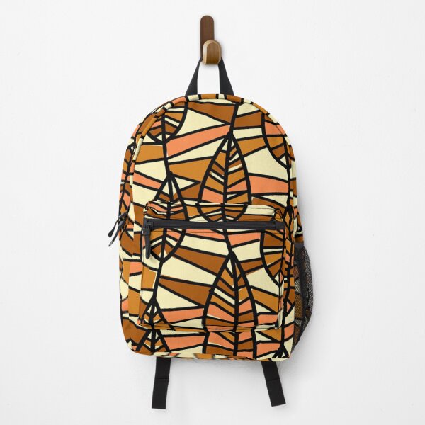Item preview, Fall Autumn Brown Leaves Geometric Pattern, Fall Botanical Leaves Print designed and sold by silviaol.