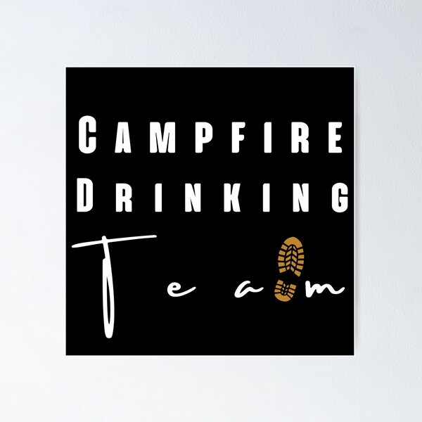 Artikelvorschau, Campfire Drinking Team: Lustiger gravierter Campingbecher entworfen und verkauft von Abstract-Shop-0.