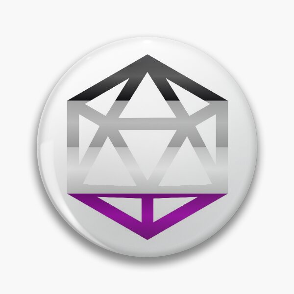 Artikelvorschau, Flagge des asexuellen Stolzes D20 entworfen und verkauft von NovotnyDesigns.