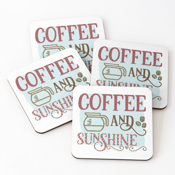 Item preview, Coffee and Sunshine - Trendy Coffee Is a Hug In a Mug Quote For Coffee Lovers and Coffee Addicts designed and sold by Prince - Bestseller ★★★★★.