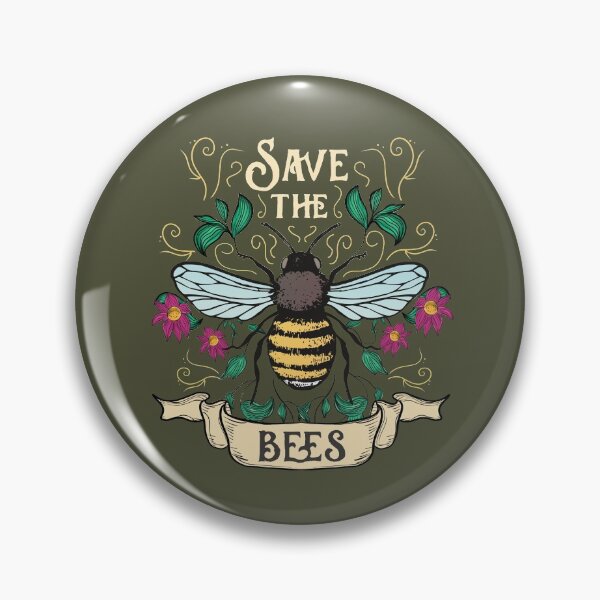 Item preview, Floral Save The Bees Art For Beekeepers designed and sold by MrEddie10.