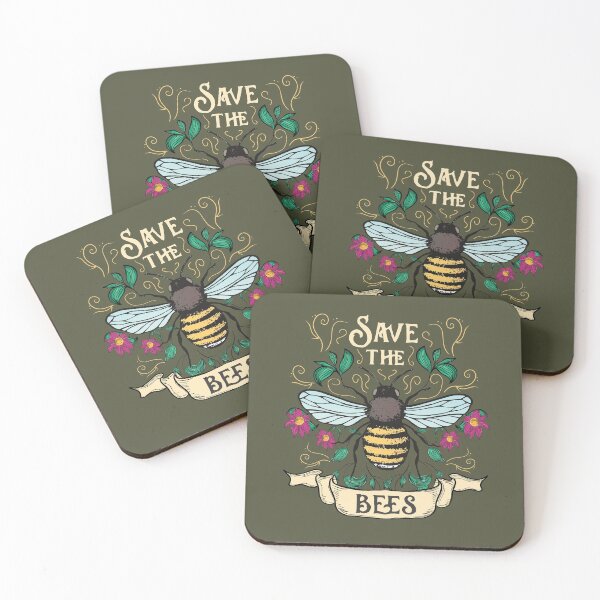 Item preview, Floral Save The Bees Art For Beekeepers designed and sold by MrEddie10.