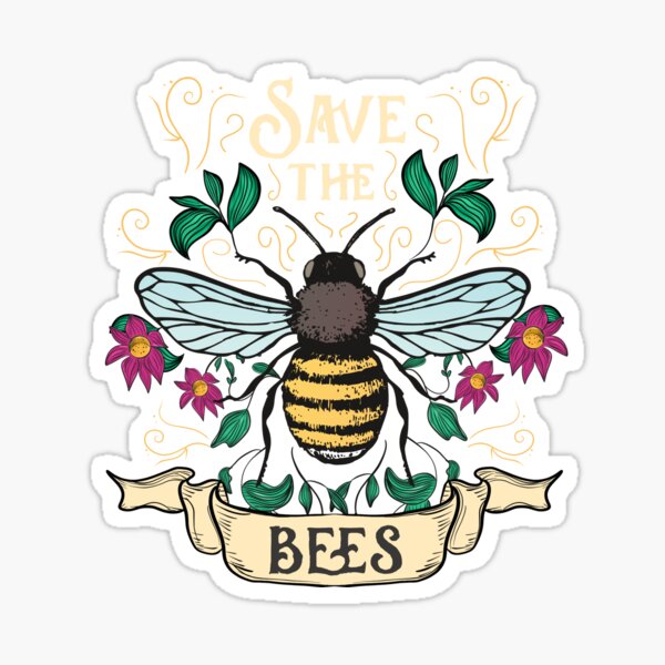 Save the Bees Stickers