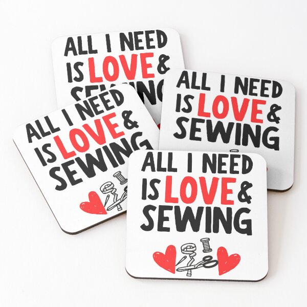 Item preview, All I need is love and sewing designed and sold by TheGreenGoat.