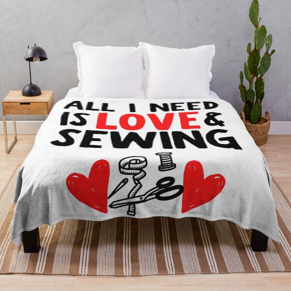 Item preview, All I need is love and sewing designed and sold by TheGreenGoat.