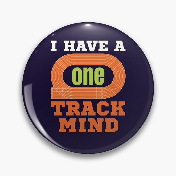 Item preview, I Have a One Track Mind Funny Track and Field Runner designed and sold by jaygo.