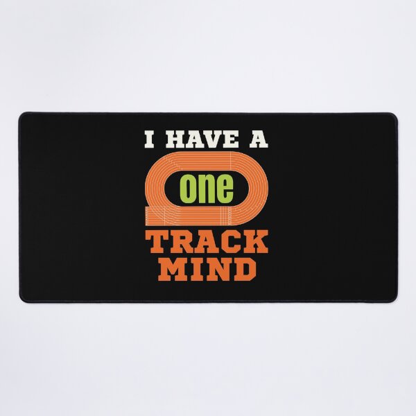 Item preview, I Have a One Track Mind Funny Track and Field Runner designed and sold by jaygo.