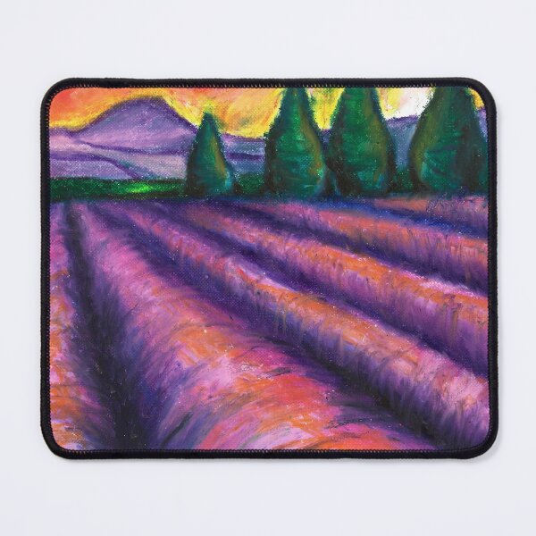 Item preview, Lavender field with trees designed and sold by Egle Kristensen.