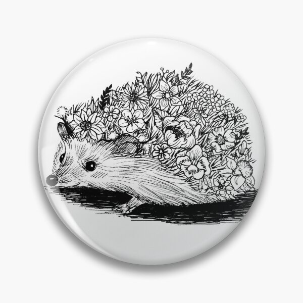 Item preview, Erizo de flores lindo designed and sold by StudioRosebud.
