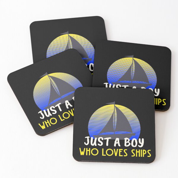 Item preview, Just a boy who loves ships Sailing T-Shirt designed and sold by BestCoolStuff.