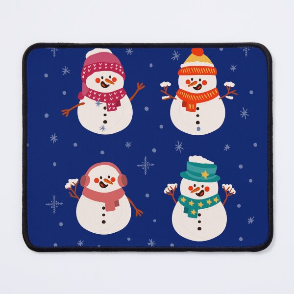 Item preview, Christmas Snowmen Snowflakes Pattern. Cute and Funny Snowmen on Blue. Holiday Pattern designed and sold by silviaol.