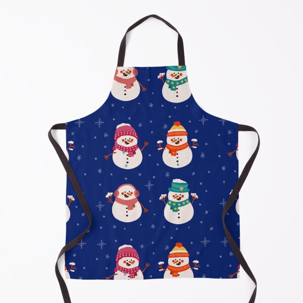 Item preview, Christmas Snowmen Snowflakes Pattern. Cute and Funny Snowmen on Blue. Holiday Pattern designed and sold by silviaol.