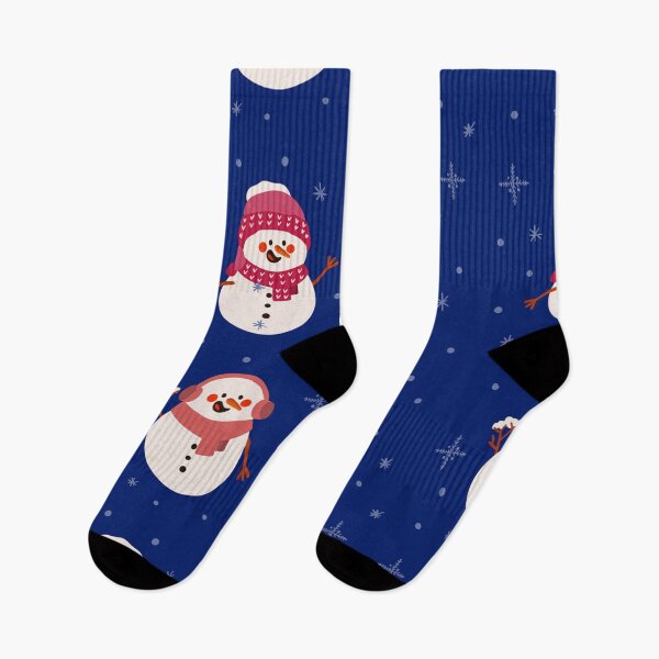 Item preview, Christmas Snowmen Snowflakes Pattern. Cute and Funny Snowmen on Blue. Holiday Pattern designed and sold by silviaol.