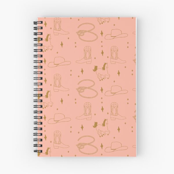 Item preview, Pink Western Cowboy Boot Horse Rope Star Pattern Hand Drawn Illustration Design designed and sold by tomatzdesign.