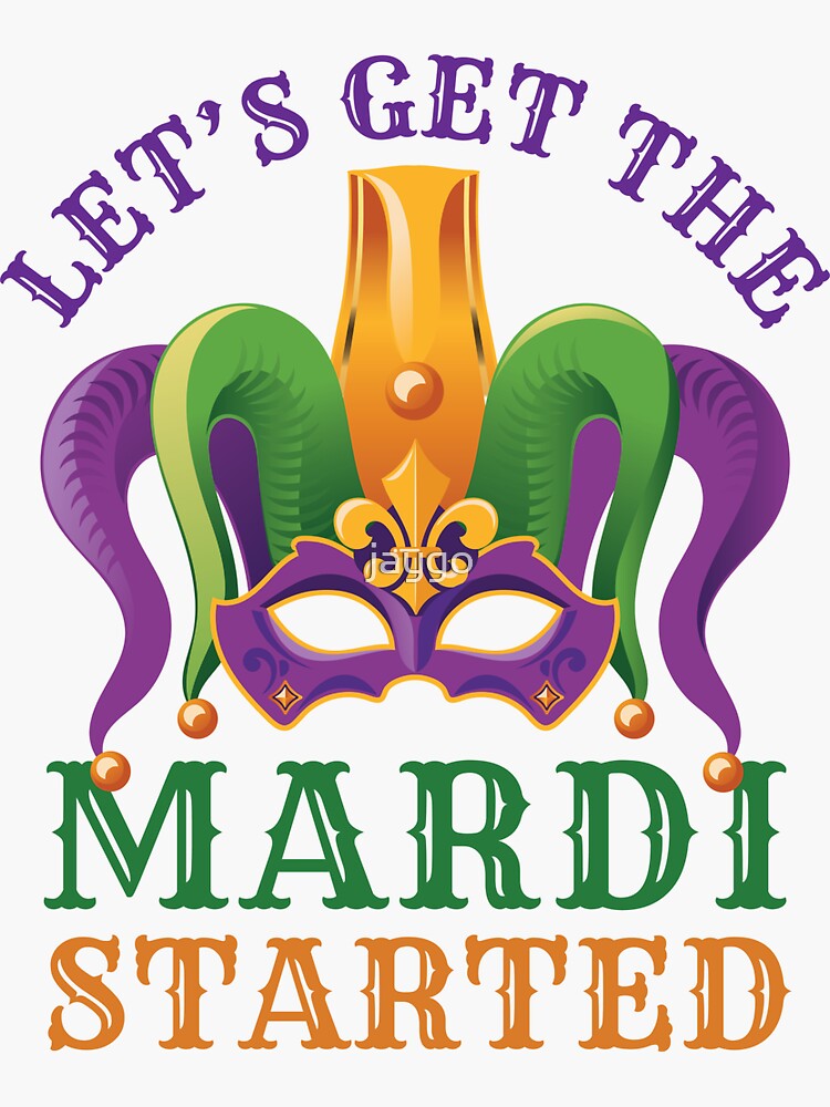 Laissez Les Bons Temps Rouler Mardi Gras Sticker for Sale by jaygo