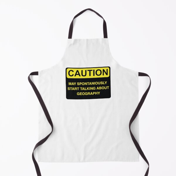 Item preview, Caution May Spontaniously Start Talking About GEOGRAPHY - Funny Warning Sign, Perfect Gift For GEOGRAPHY Lover designed and sold by InspireShop.