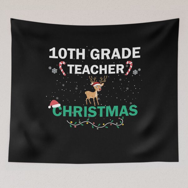 Item preview, 10th Grade Teacher Christmas designed and sold by imaneless.