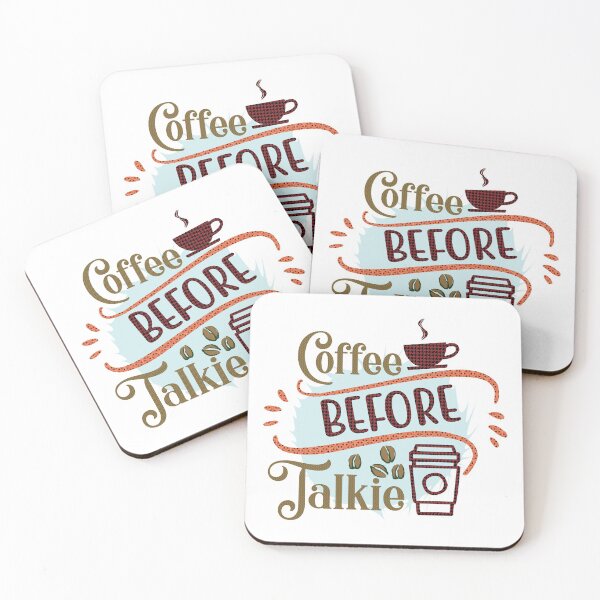 Item preview, Coffee Before Talkie - Trendy Coffee Is a Hug In a Mug Quote For Coffee Lovers and Coffee Addicts designed and sold by Prince - Bestseller ★★★★★.