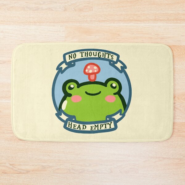 Item preview, No thoughts Head empty - Funny Self Deprecating Humor Stupid Frog Ironic Humour designed and sold by Nossikko.