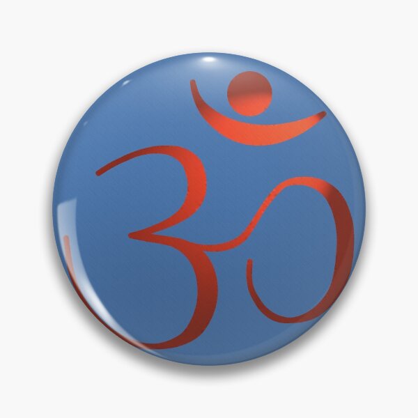 Item preview, OM Logo - Red on Blue designed and sold by Fractal Journeys, etc. .