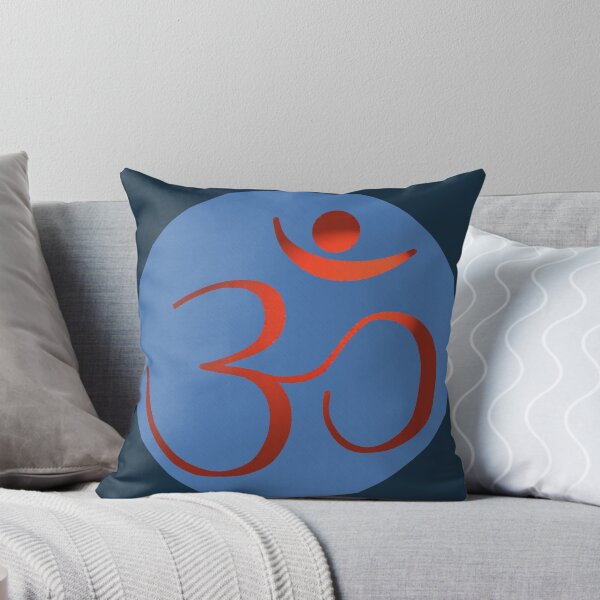 Item preview, OM Logo - Red on Blue designed and sold by Fractal Journeys, etc. .