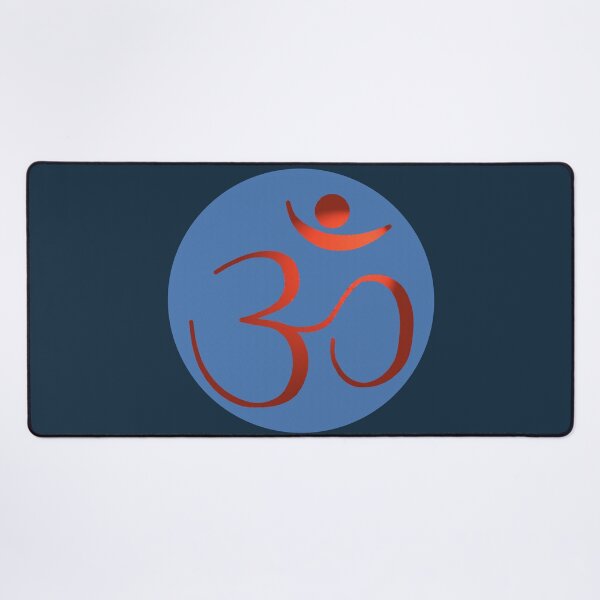 Item preview, OM Logo - Red on Blue designed and sold by Fractal Journeys, etc. .
