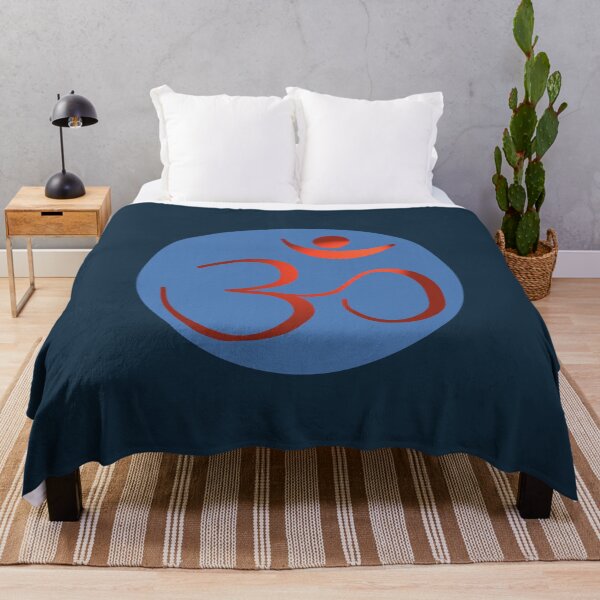 Item preview, OM Logo - Red on Blue designed and sold by Fractal Journeys, etc. .