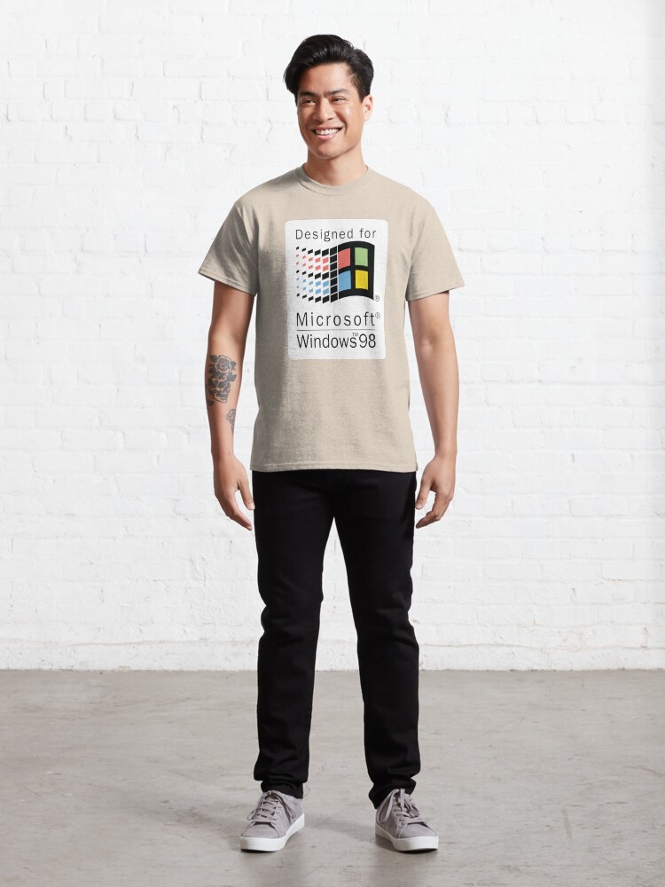 Alternate view of Designed for Microsoft Windows 98 Classic T-Shirt
