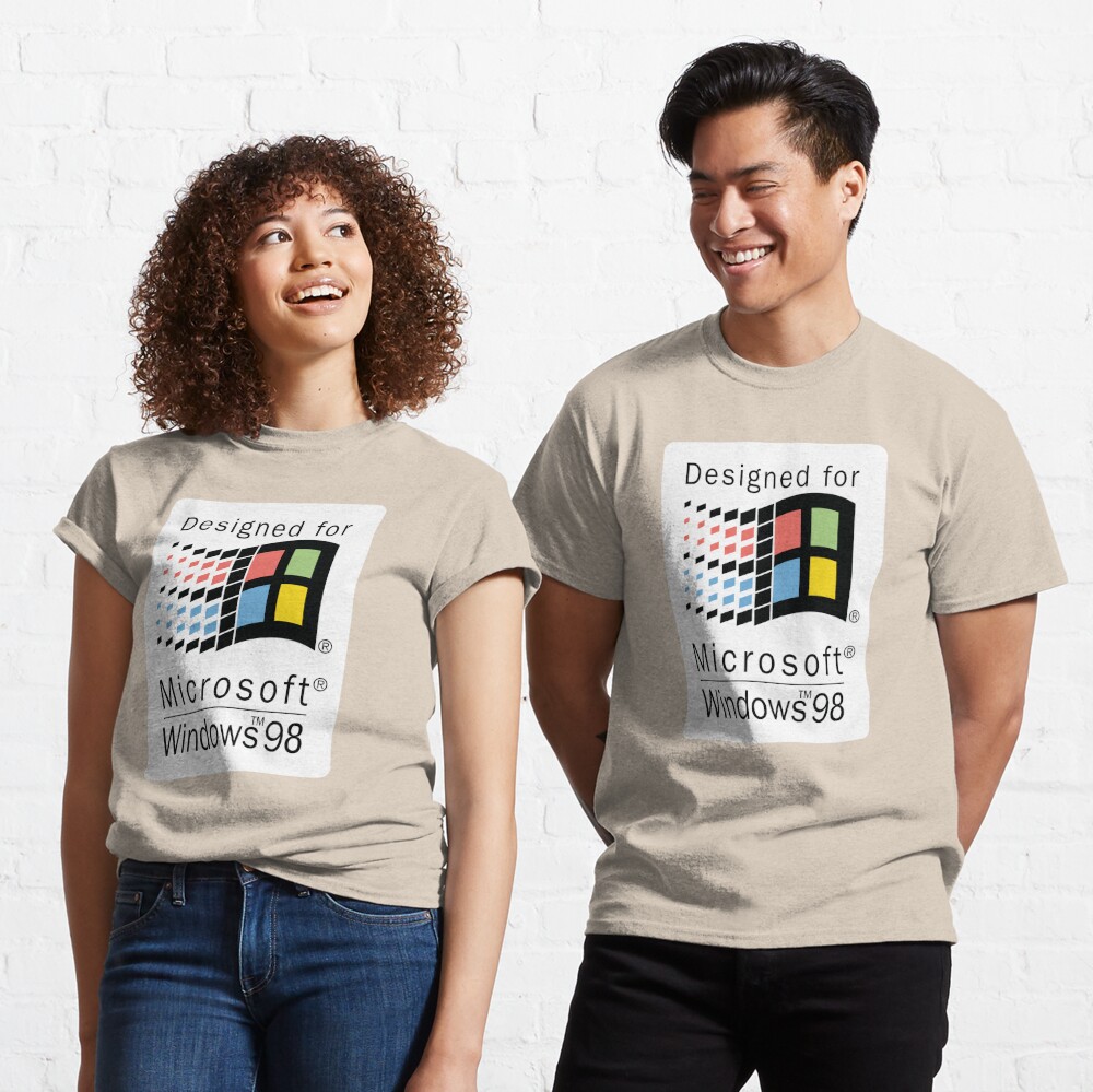 Designed for Microsoft Windows 98 Classic T-Shirt