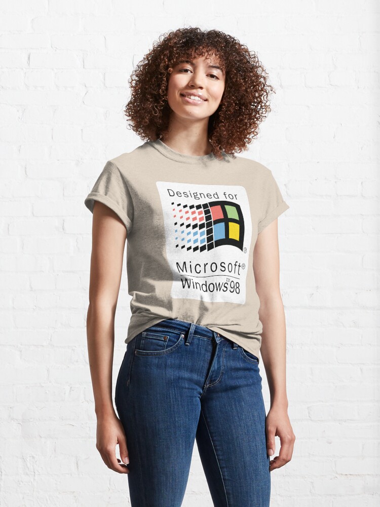 Alternate view of Designed for Microsoft Windows 98 Classic T-Shirt