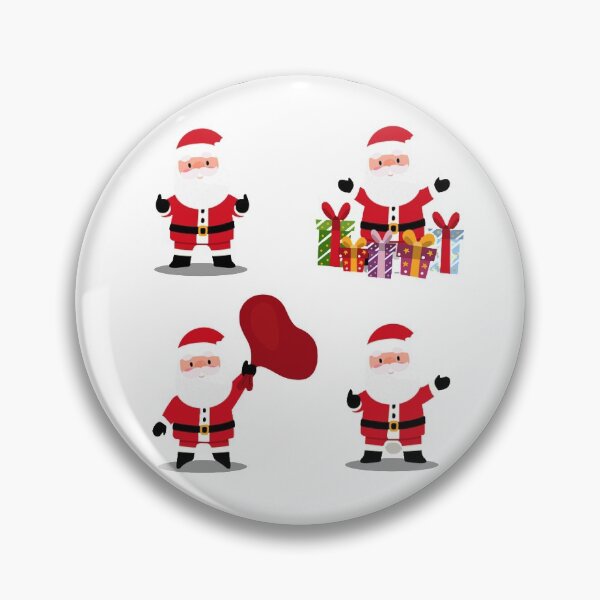 Item preview, Funny Cute Christmas Santas. Joyful Santa Christmas Holiday Print designed and sold by silviaol.