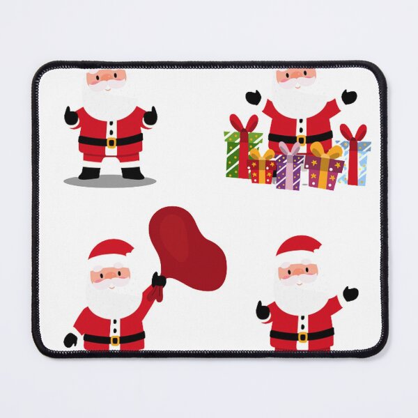 Item preview, Funny Cute Christmas Santas. Joyful Santa Christmas Holiday Print designed and sold by silviaol.