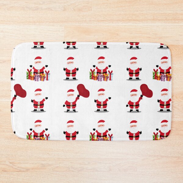 Item preview, Funny Cute Christmas Santas. Joyful Santa Christmas Holiday Print designed and sold by silviaol.