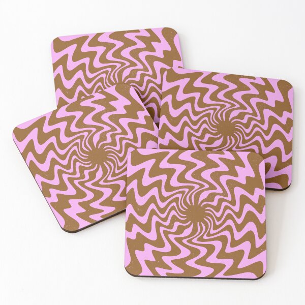 Item preview, 70s Retro Pink Brown Abstract Boho designed and sold by trajeado14.