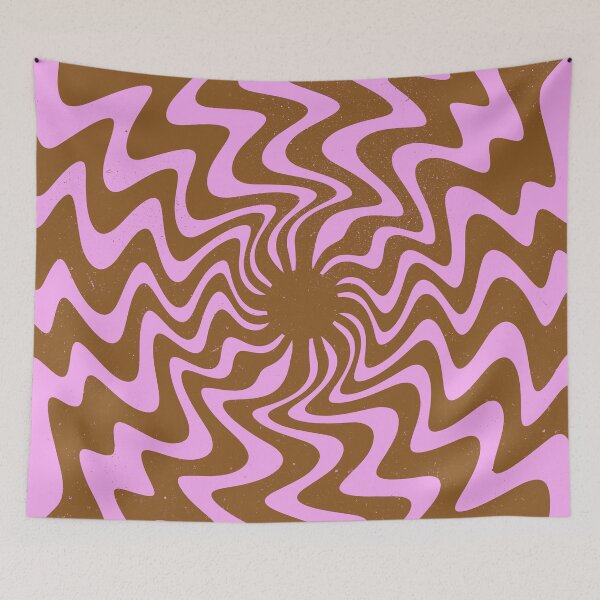 Item preview, 70s Retro Pink Brown Abstract Boho designed and sold by trajeado14.